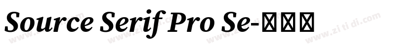 Source Serif Pro Se字体转换